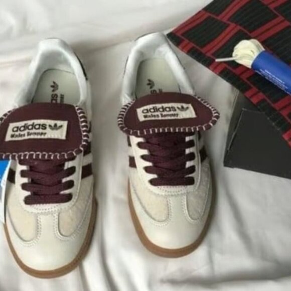 Adidas Samba Pony Tonal x Wales Bonner Cream White Sneakers - Picture 4 of 7